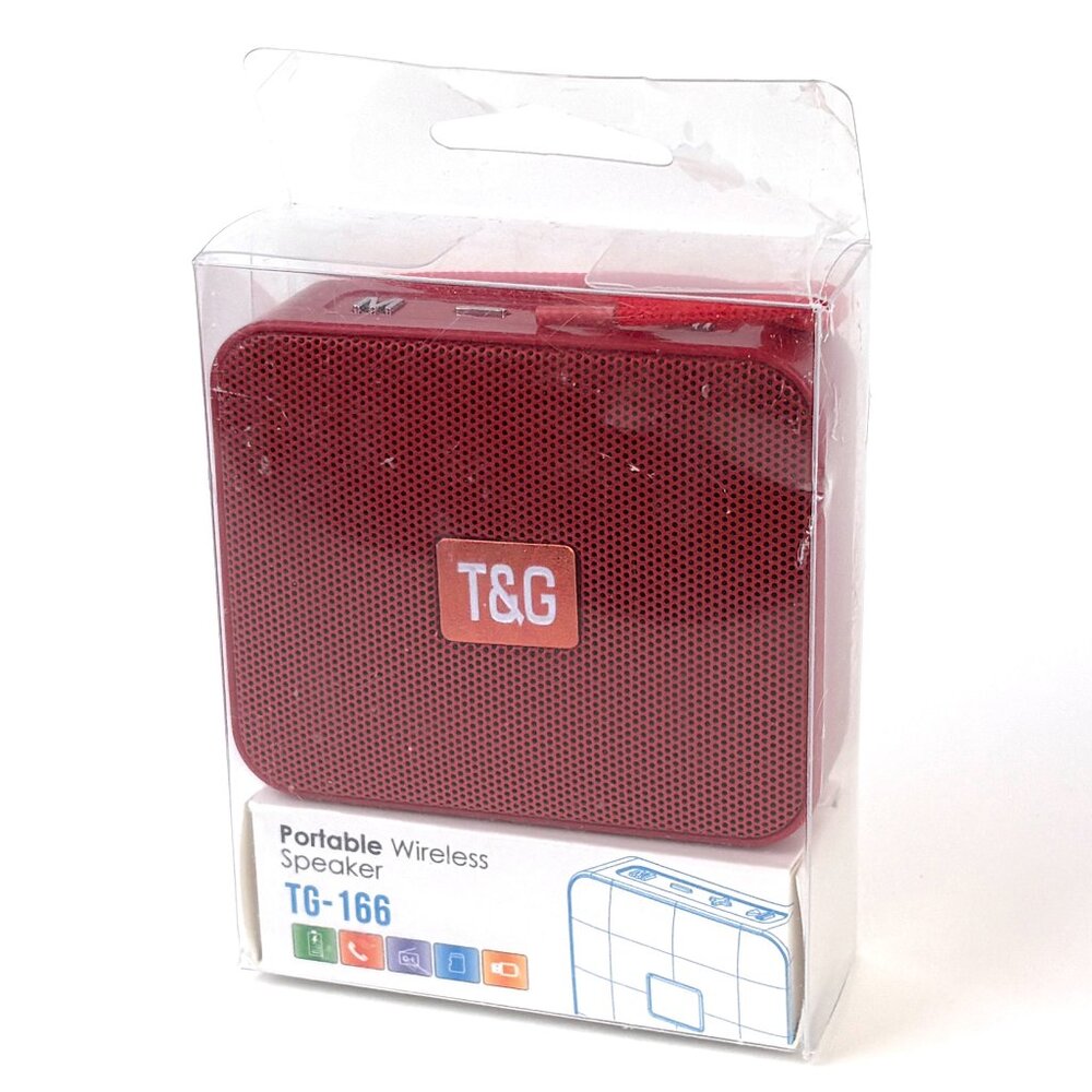 T&G TG166 Red Portable Wireless Bluetooth Small Speaker